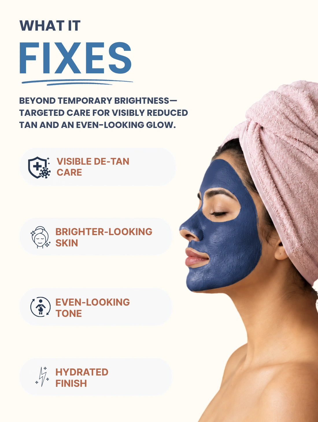De-tan Brightening Face Pack