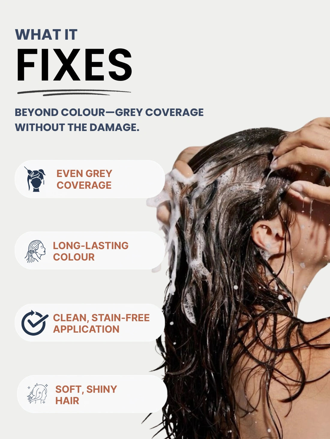Instant Black Hair Colouring Shampoo + Conditioner - 75gm(No Paraben , No Ammonia , Lasts 3-4 Weeks)