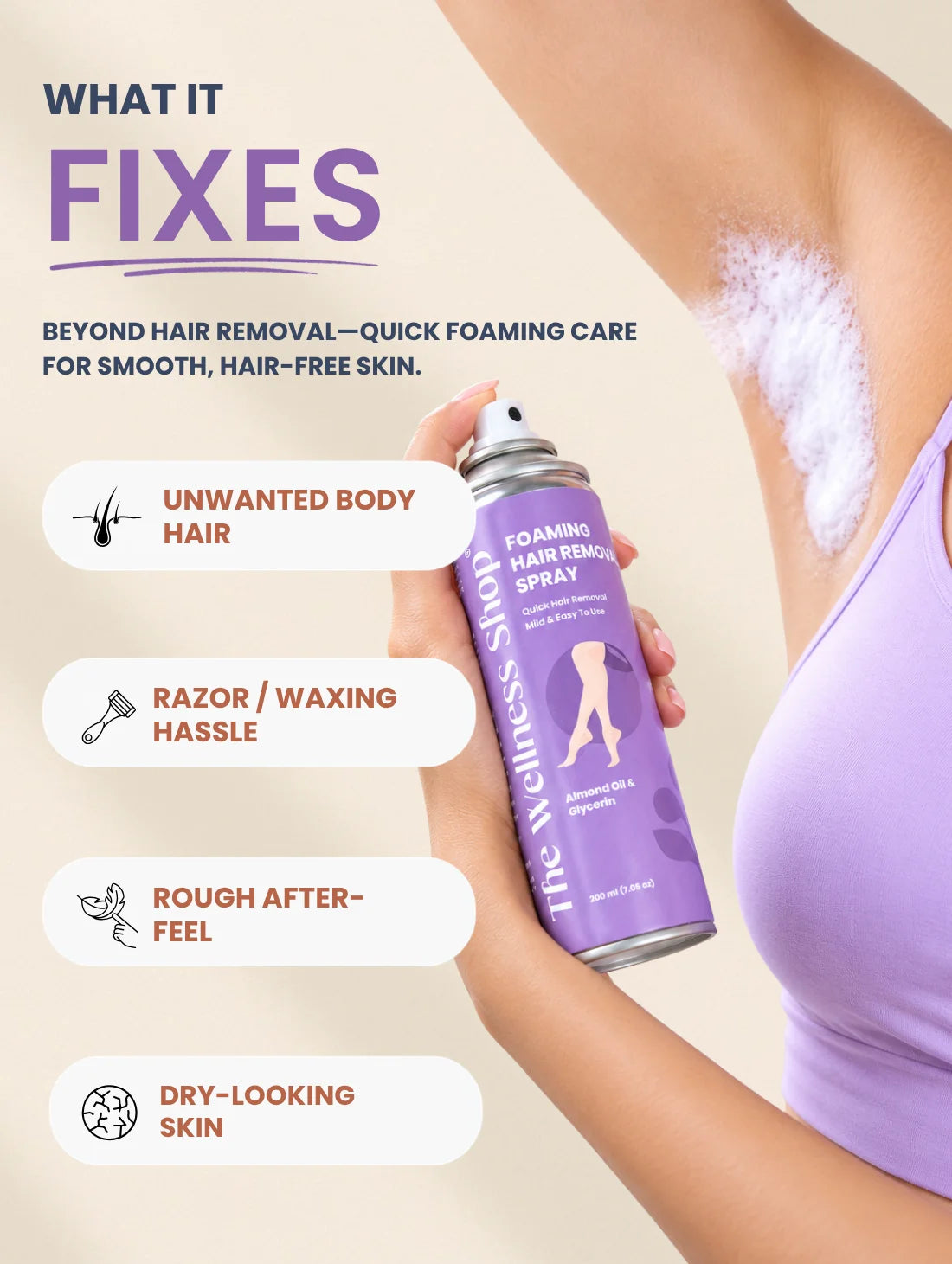 Foaming Hair Removal Spray