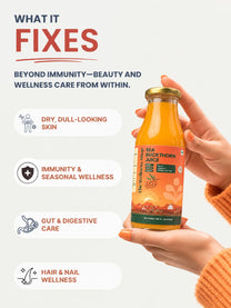 Sea Buckthorn Juice For Skin Glow, Immunity, Gut & Hair Health