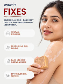 Detan Sandalwood & Saffron Soap - Pack of 3 + FREE Exfoliating Glove