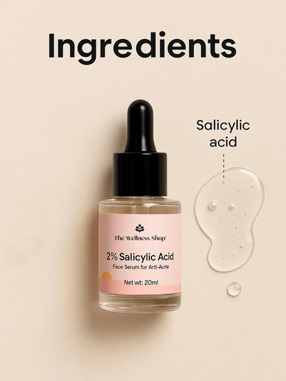 2% SALICYLIC ACID : FACE SERUM FOR ANTI - ACNE