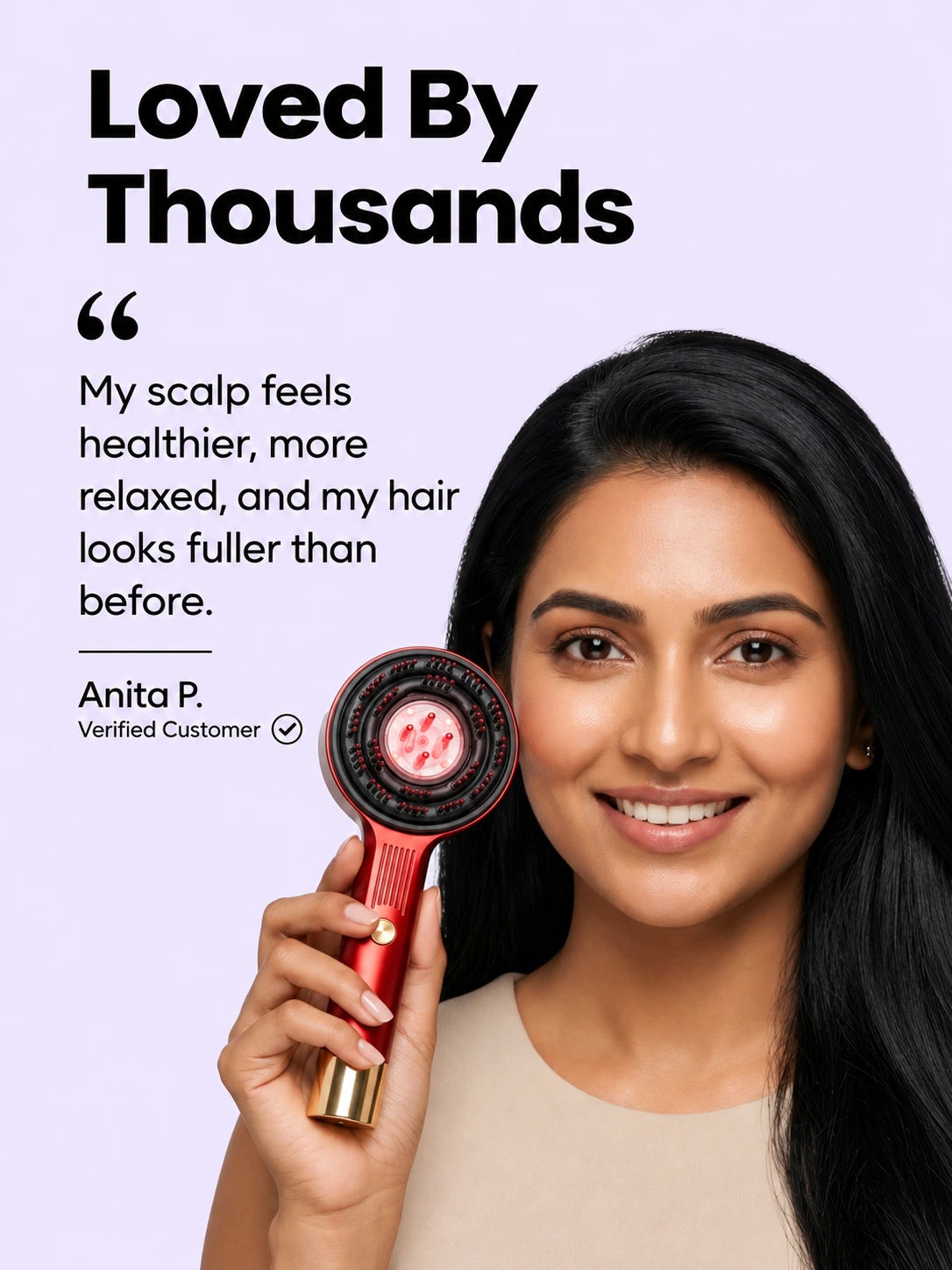 Red Light Therapy Scalp Massager