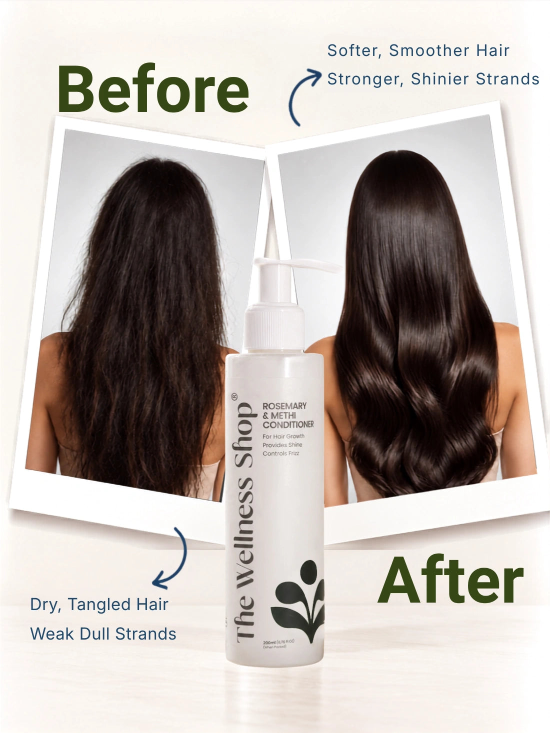Rosemary &amp; Methi Anti Hairfall Conditioner - Hair Fall &amp; Thinning, Slow Hair Growth, Dullness &amp; Lack Of Shine