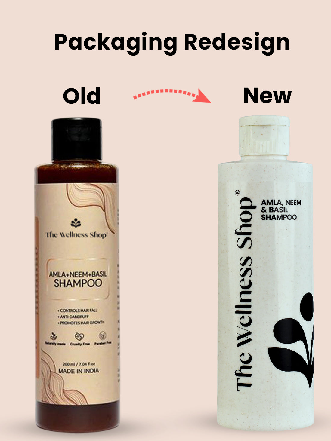 Amla, Neem And Basil Shampoo For Dandruff &amp; Hair Fall Control (No Paraben, No Sulphate)