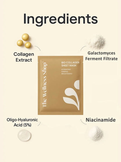 Bio Collagen Melting Sheet Mask - Hydrating, Firming And Brightening Overnight Sheet Mask