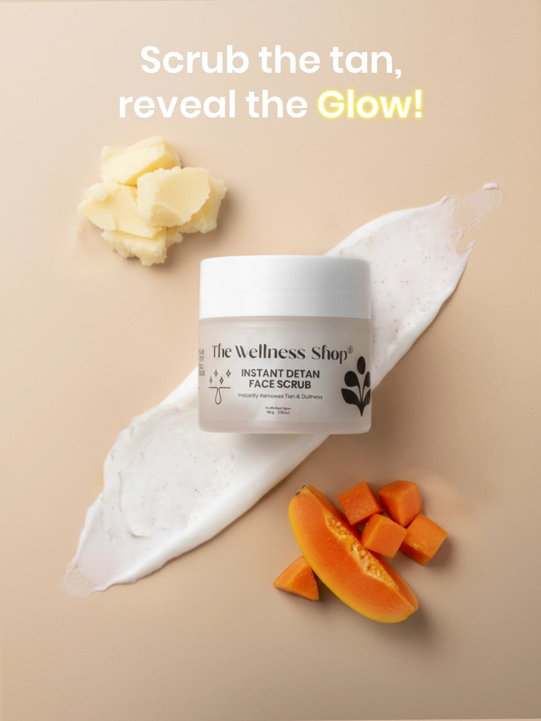 Detan Face Scrub For Exfoliation And Tan Removal