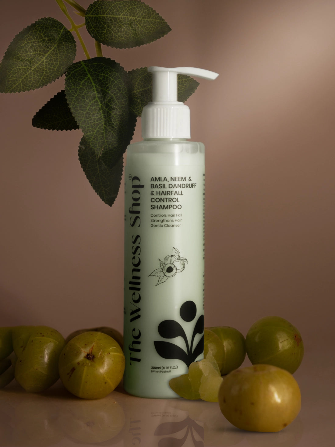 Amla, Neem And Basil Shampoo For Dandruff &amp; Hair Fall Control (No Paraben, No Sulphate)