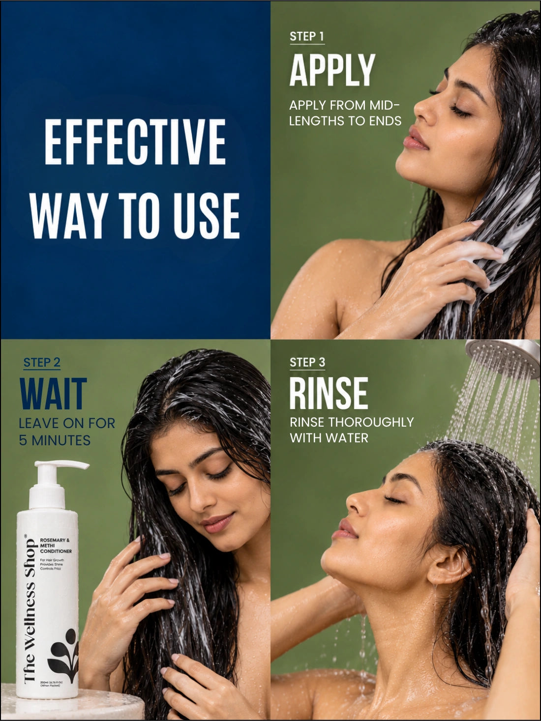 Rosemary &amp; Methi Anti Hairfall Conditioner - Hair Fall &amp; Thinning, Slow Hair Growth, Dullness &amp; Lack Of Shine
