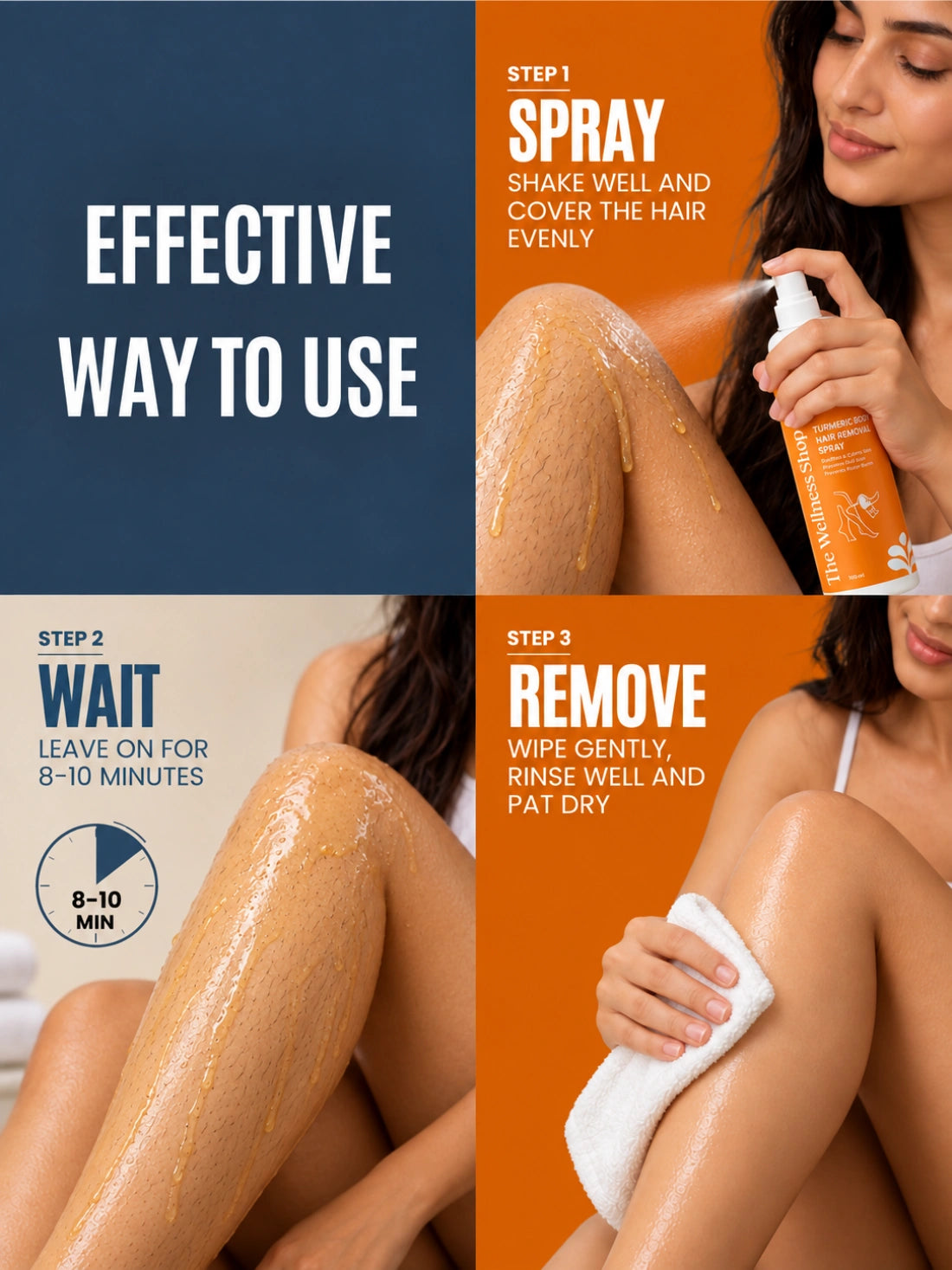 Turmeric Body Hair Removal Spray