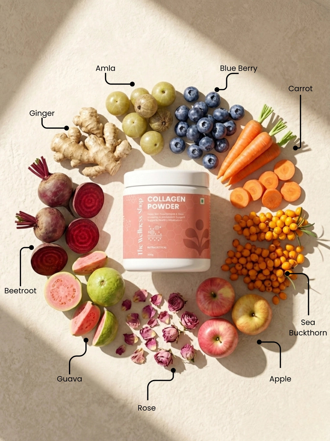 Pure Plant Collagen Booster Powder for Healthy, Radiant Skin