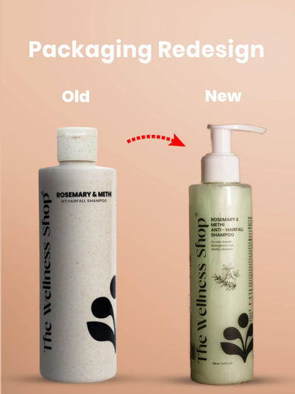 Rosemary &amp; Methi Anti Hairfall Shampoo - Hair Fall &amp; Thinning, Slow Hair Growth, Dullness &amp; Lack Of Shine