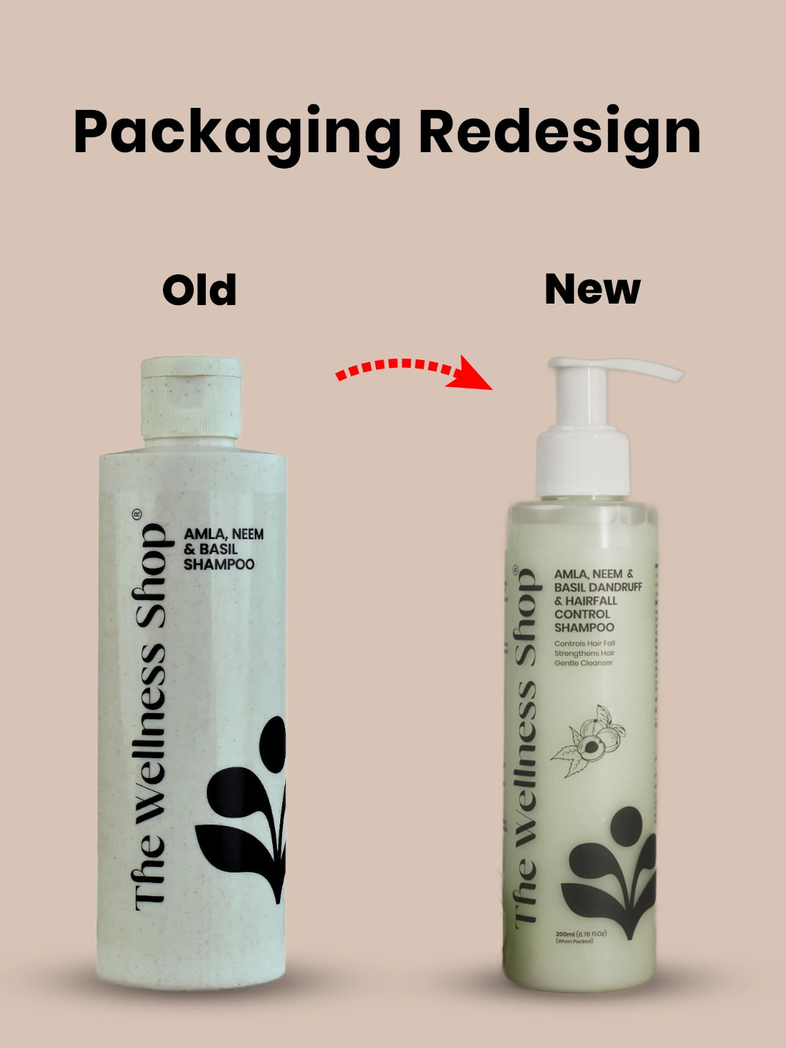 Amla, Neem And Basil Shampoo For Dandruff &amp; Hair Fall Control (No Paraben, No Sulphate)