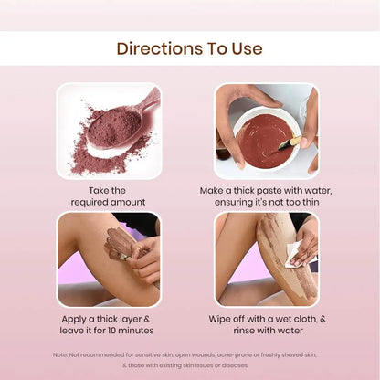 ROSE HAIR REMOVAL POWDER - 10 MINUTE FULL BODY WAX