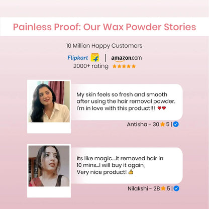 ROSE HAIR REMOVAL POWDER - 10 MINUTE FULL BODY WAX