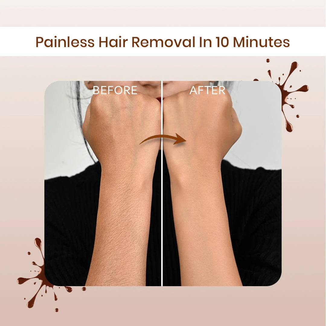 CHOCOLATE HAIR REMOVAL POWDER - 10 MINUTE FULL BODY WAX