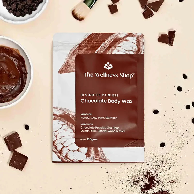 TURMERIC FACIAL WAX+ BIKINI WAX POWDER+ CHOCOLATE HAIR REMOVAL POWDER +2 POST WAX GEL KIT