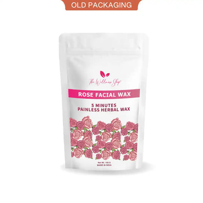 ROSE FACIAL WAX POWDER - 5 MINUTE PAINLESS HERBAL WAX POWDER