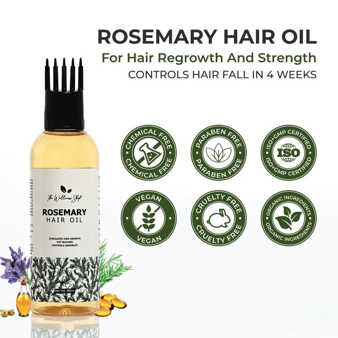 Buy Best Natural Rosemary Hair Oil Online The Wellness Shop