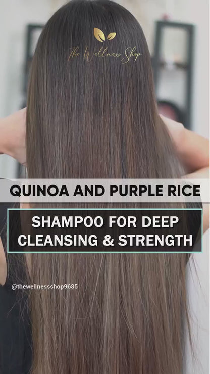 QUINOA AND PURPLE RICE SHAMPOO FOR DEEP CLEANSING &amp; STRENGTH (NO PARABEN, NO SULPHATE)