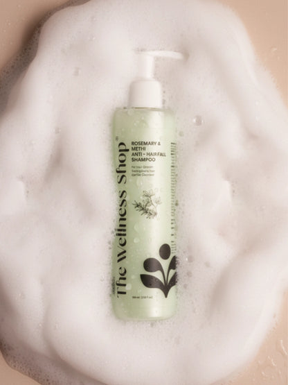 Rosemary &amp; Methi Anti Hairfall Shampoo - Hair Fall &amp; Thinning, Slow Hair Growth, Dullness &amp; Lack Of Shine