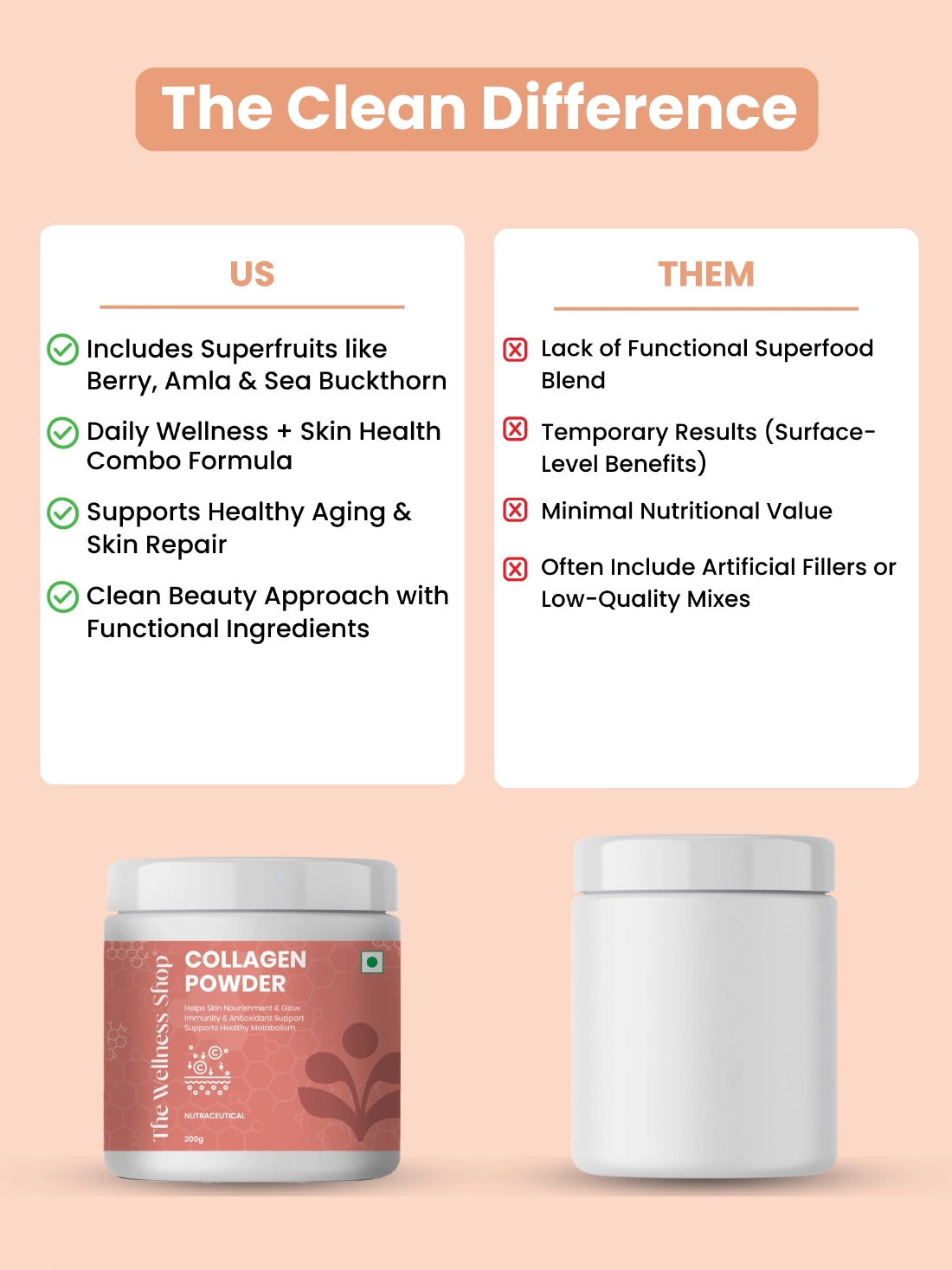 Pure Plant Collagen Booster Powder for Healthy, Radiant Skin